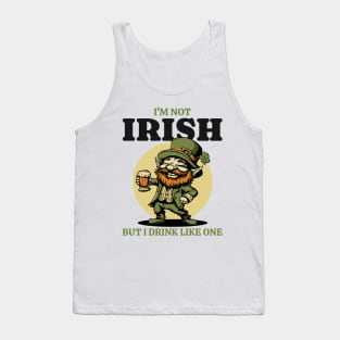 Drunk Leprechaun Irish St Paddys Day Tank Top